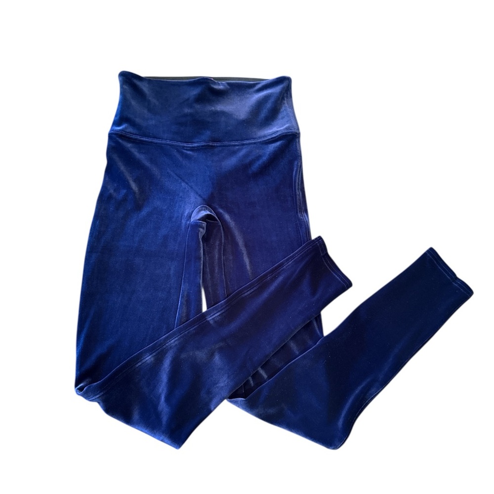 SPANX Booty Boost legging dark blue velour leggings size Medium New no tag